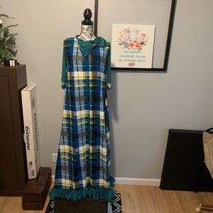 Handmade plaid swing style dress! ☺️